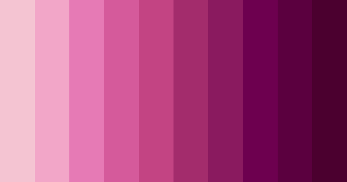 Download pink dream color palette PNG image (landscape)