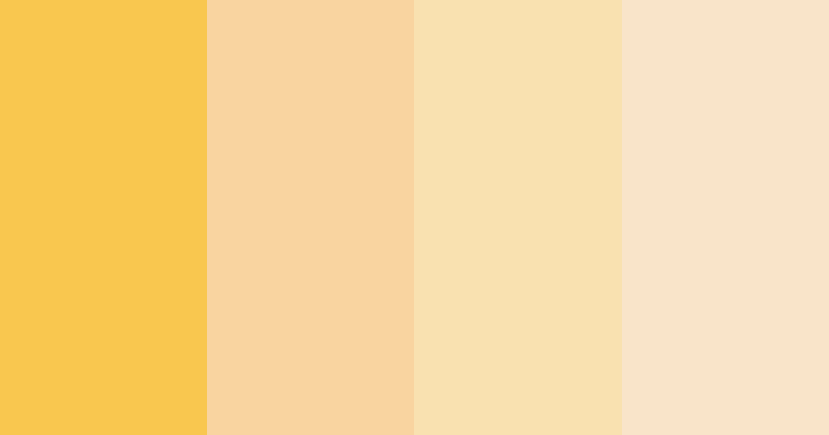 Download yellow cream color palette PNG image (landscape)