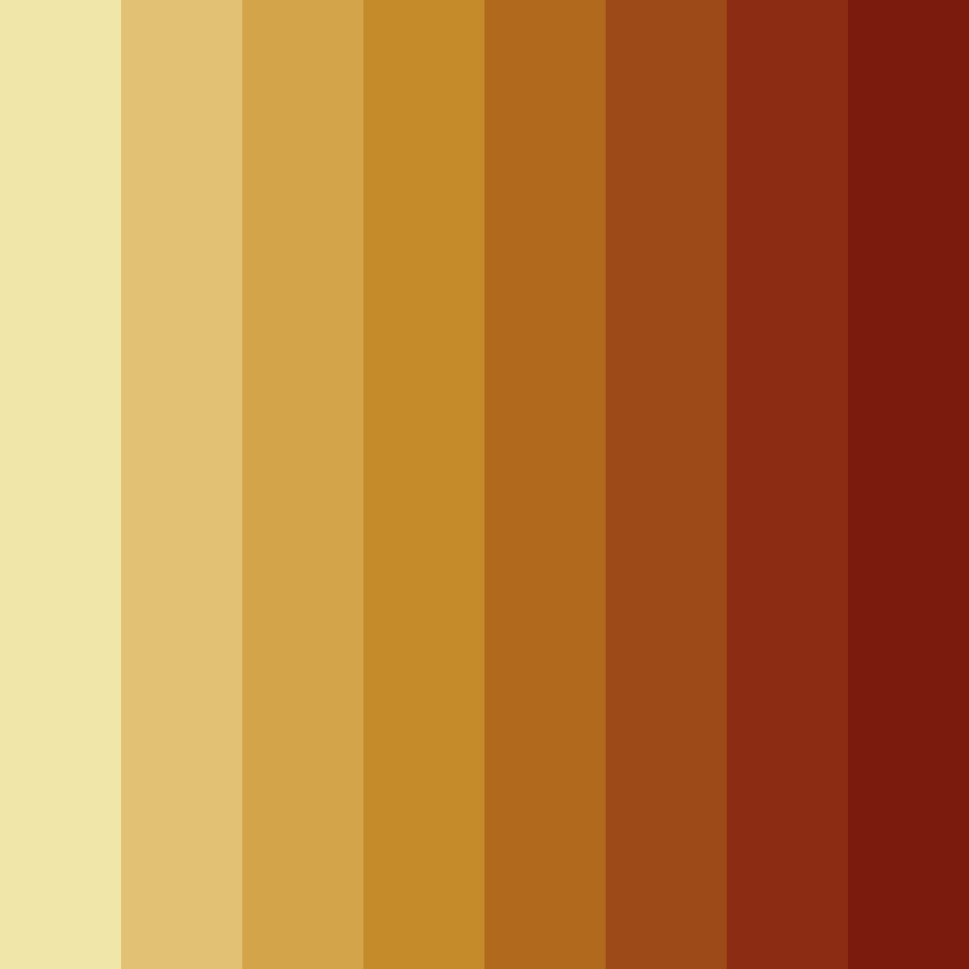 Download golden autumn ember color palette PNG image (square)