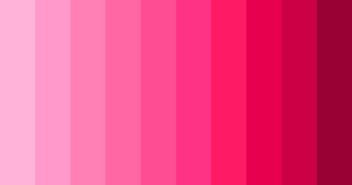 Download bright pink color palette PNG image (landscape)