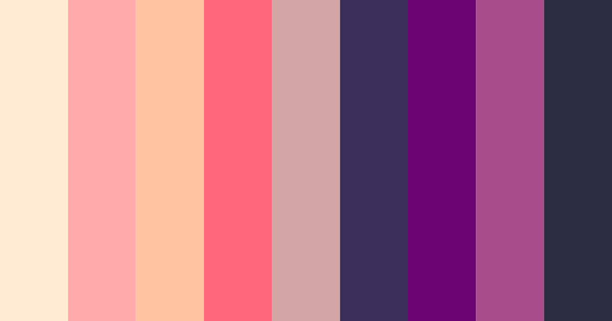 Download whimsical sunset dreamscape color palette PNG image (landscape)