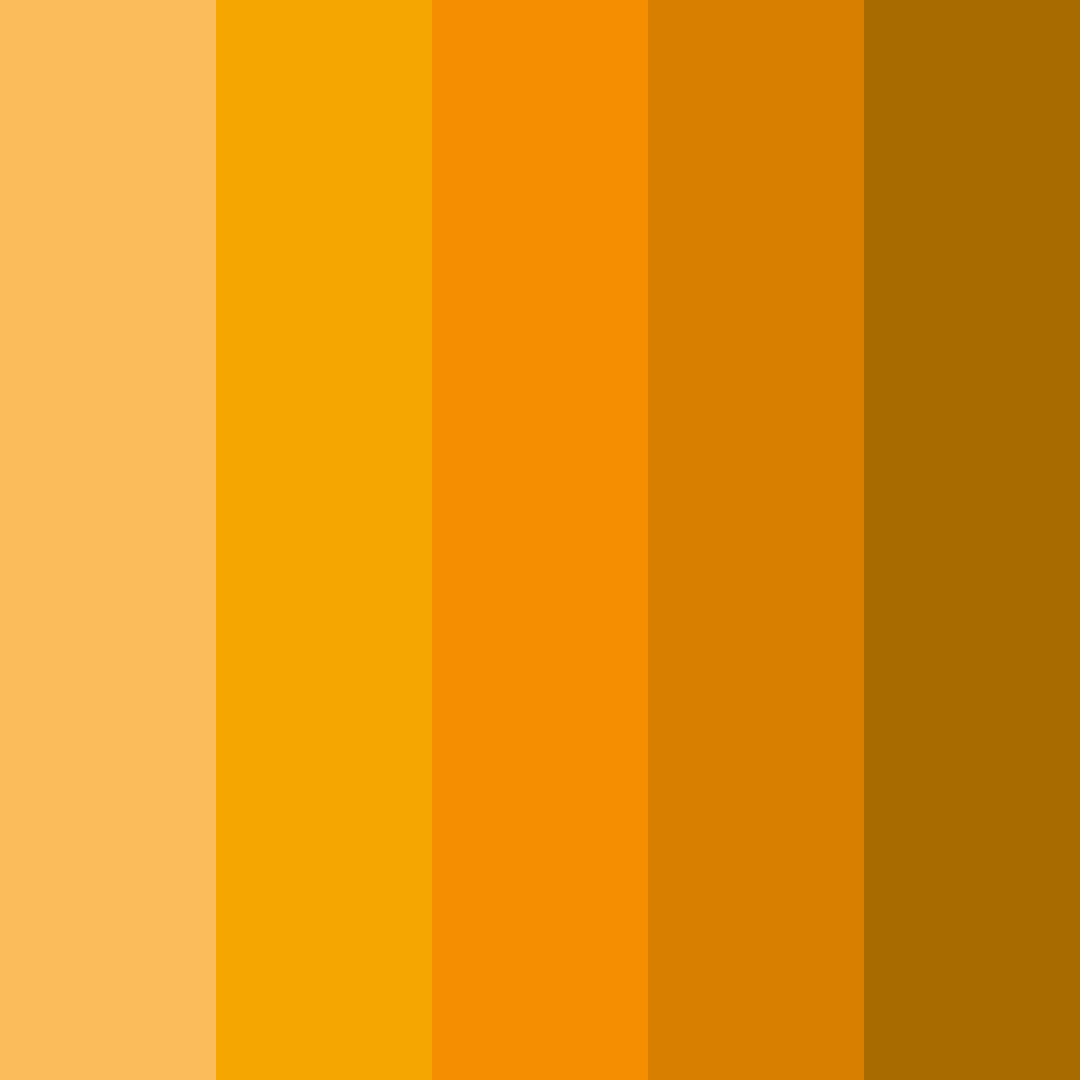 Download orange sunset color palette PNG image (square)