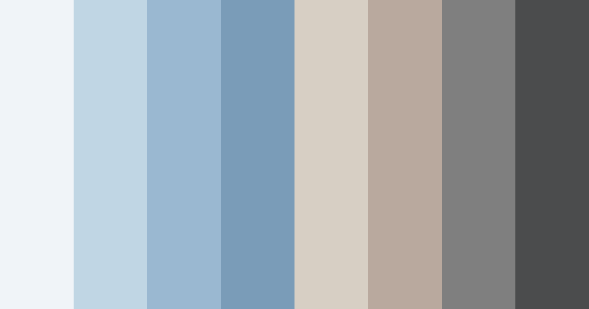 Download shades of blue color palette PNG image (landscape)