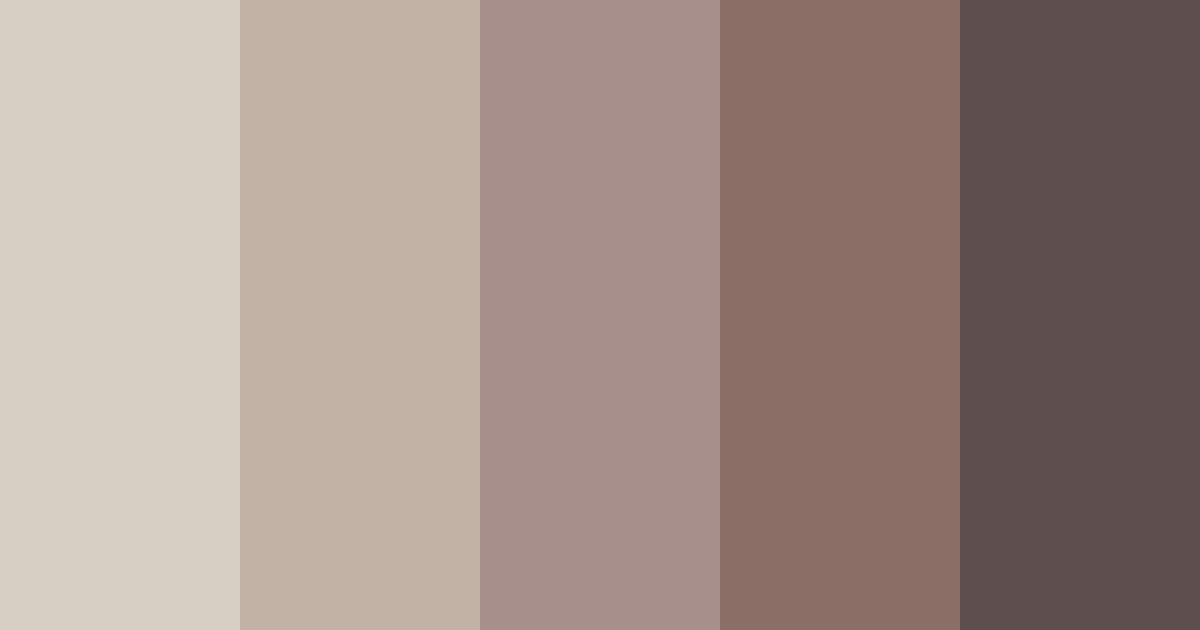 Download shades of taupe color palette PNG image (landscape)