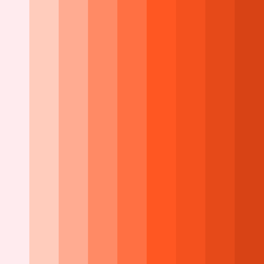 Download pink sunset color palette PNG image (square)