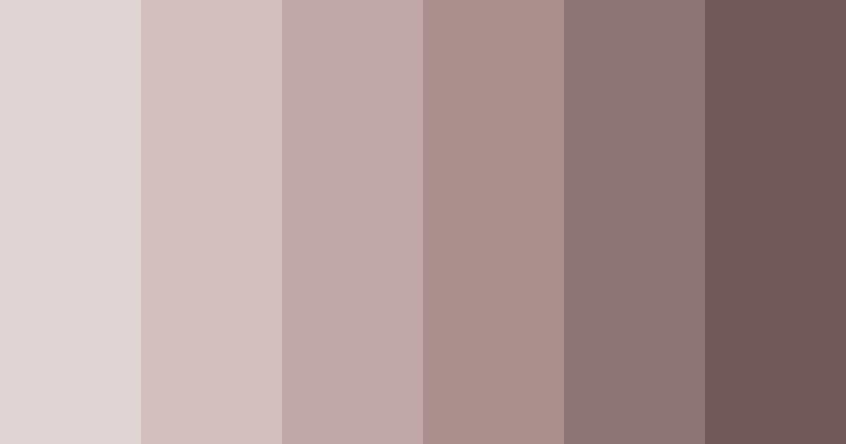 Download whispering rosewood color palette PNG image (landscape)