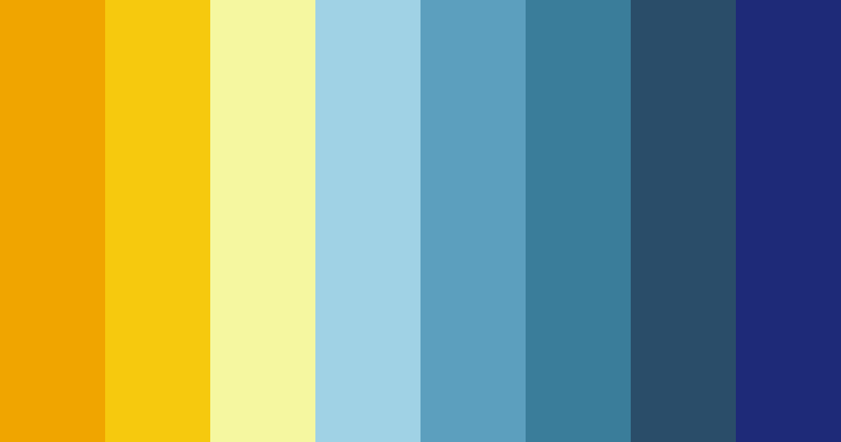 Download blue and orange harmony color palette PNG image (landscape)