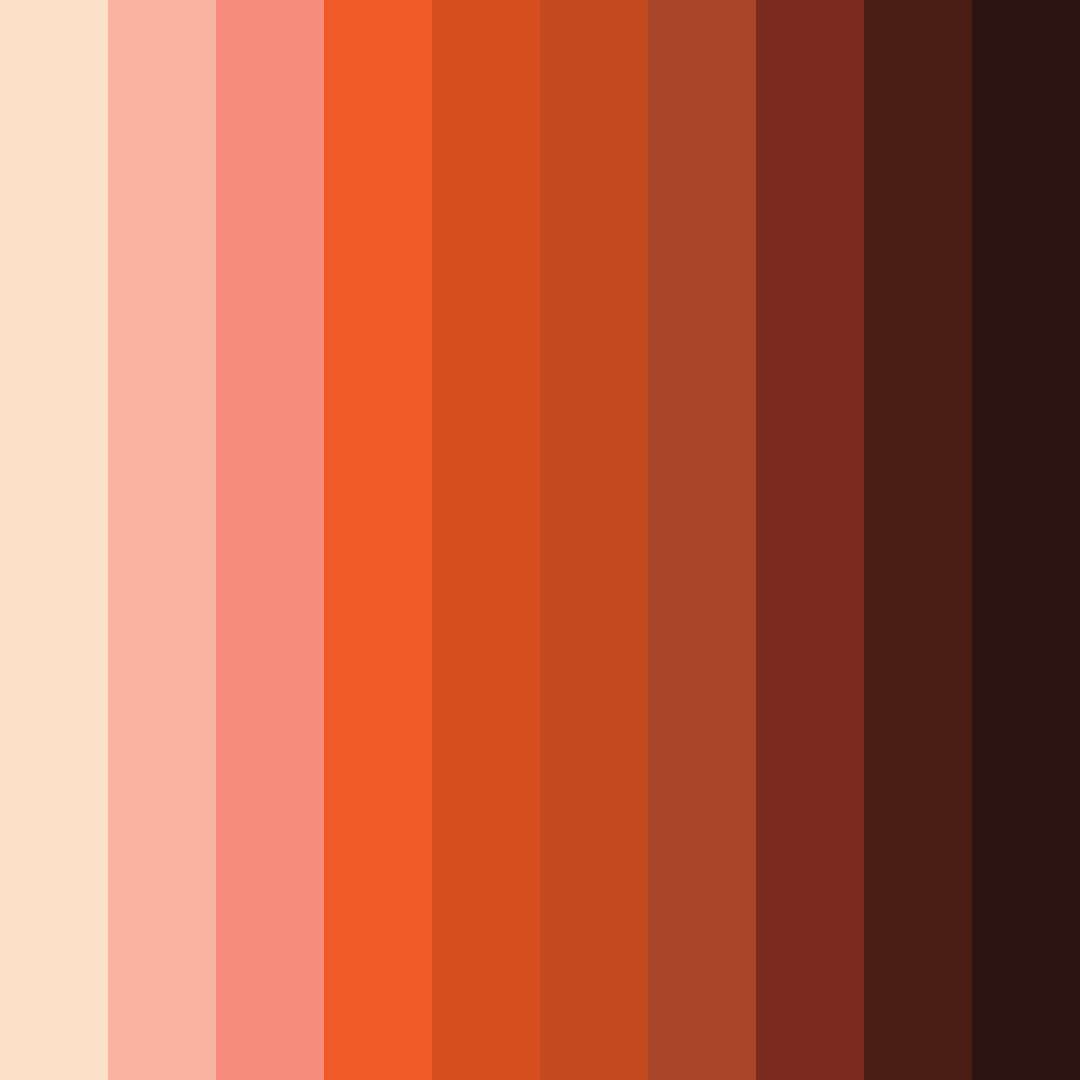 Download dark blue sunset color palette PNG image (square)