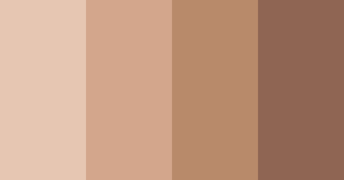 Download warm brown color palette PNG image (landscape)