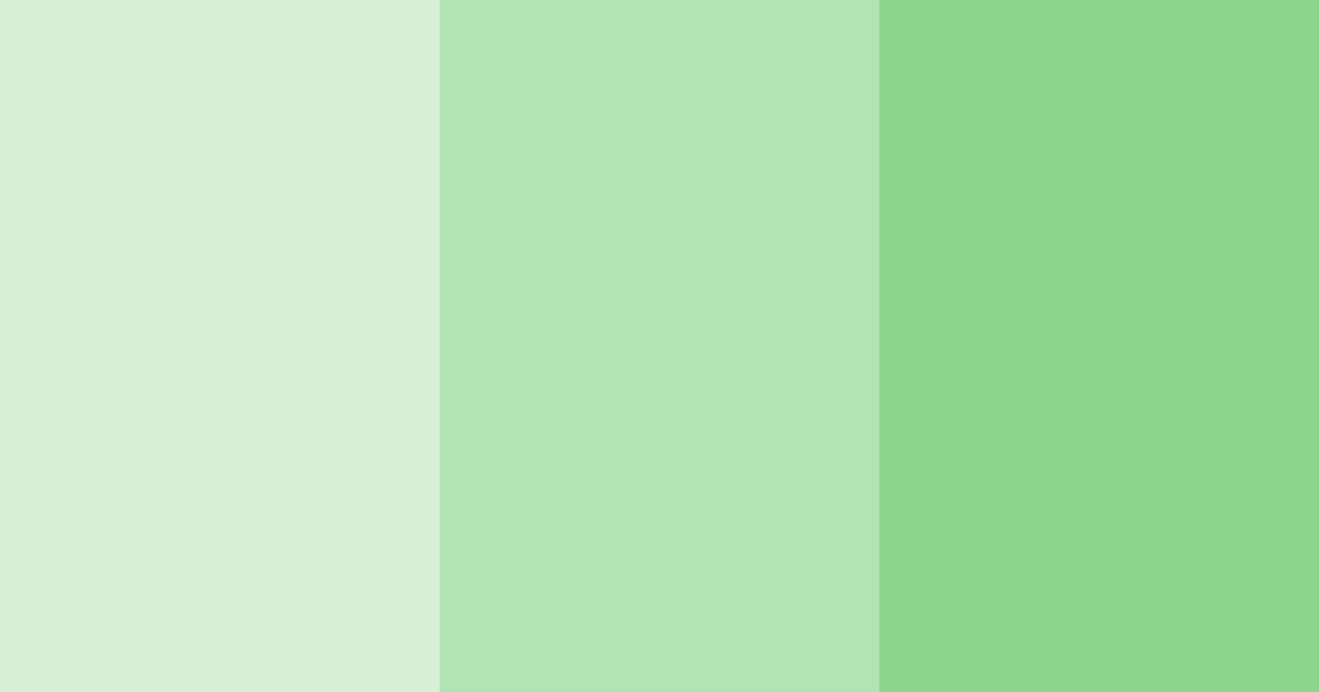 Download whispering greens color palette PNG image (landscape)