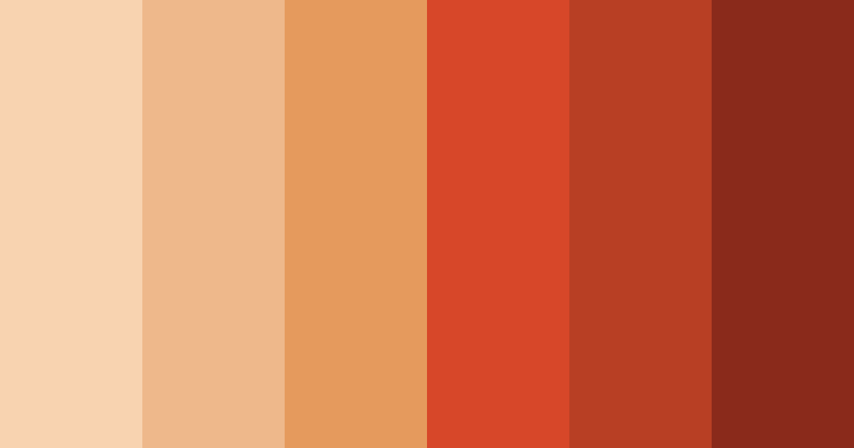 Download warm orange color palette PNG image (landscape)