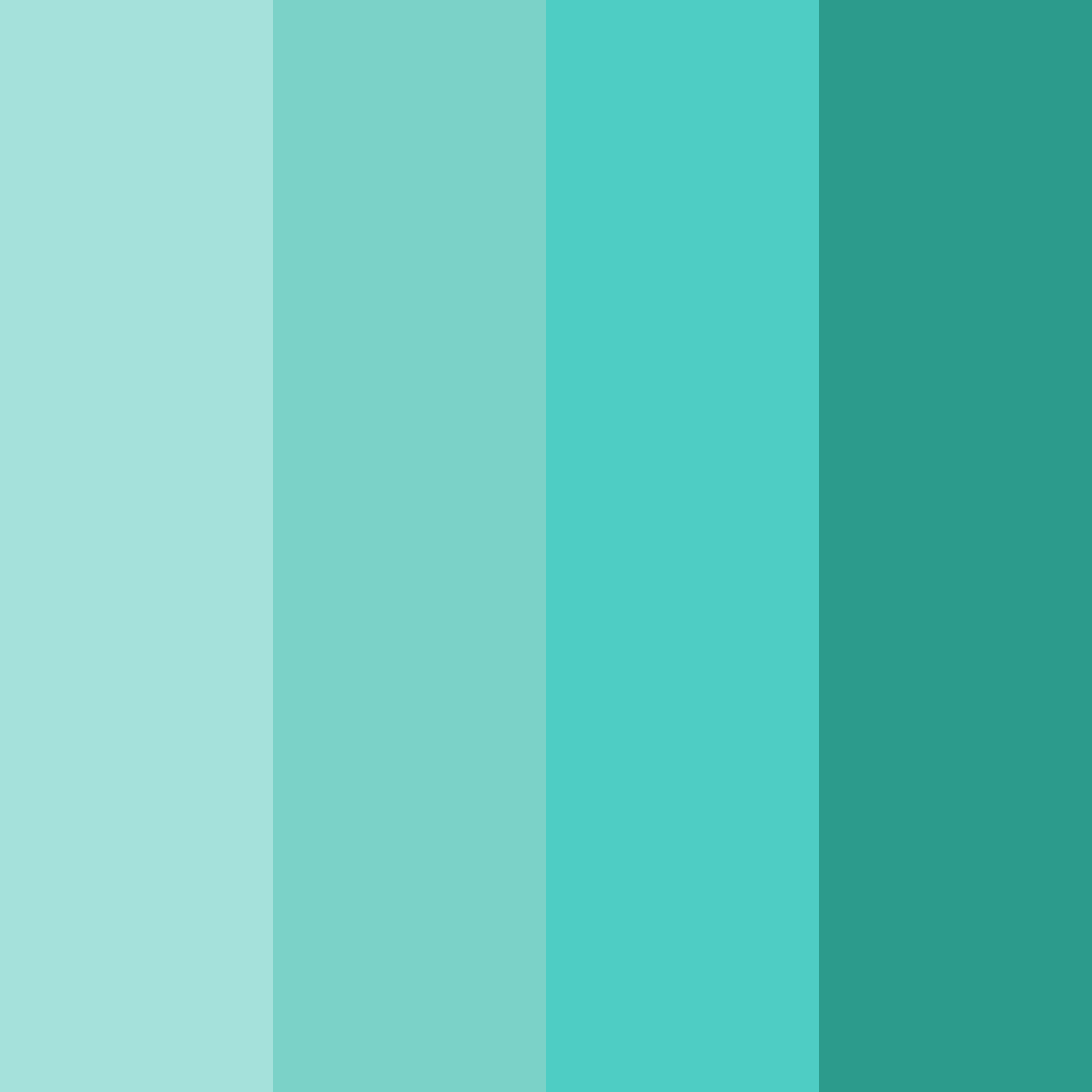 Download tropical serenity color palette PNG image (square)