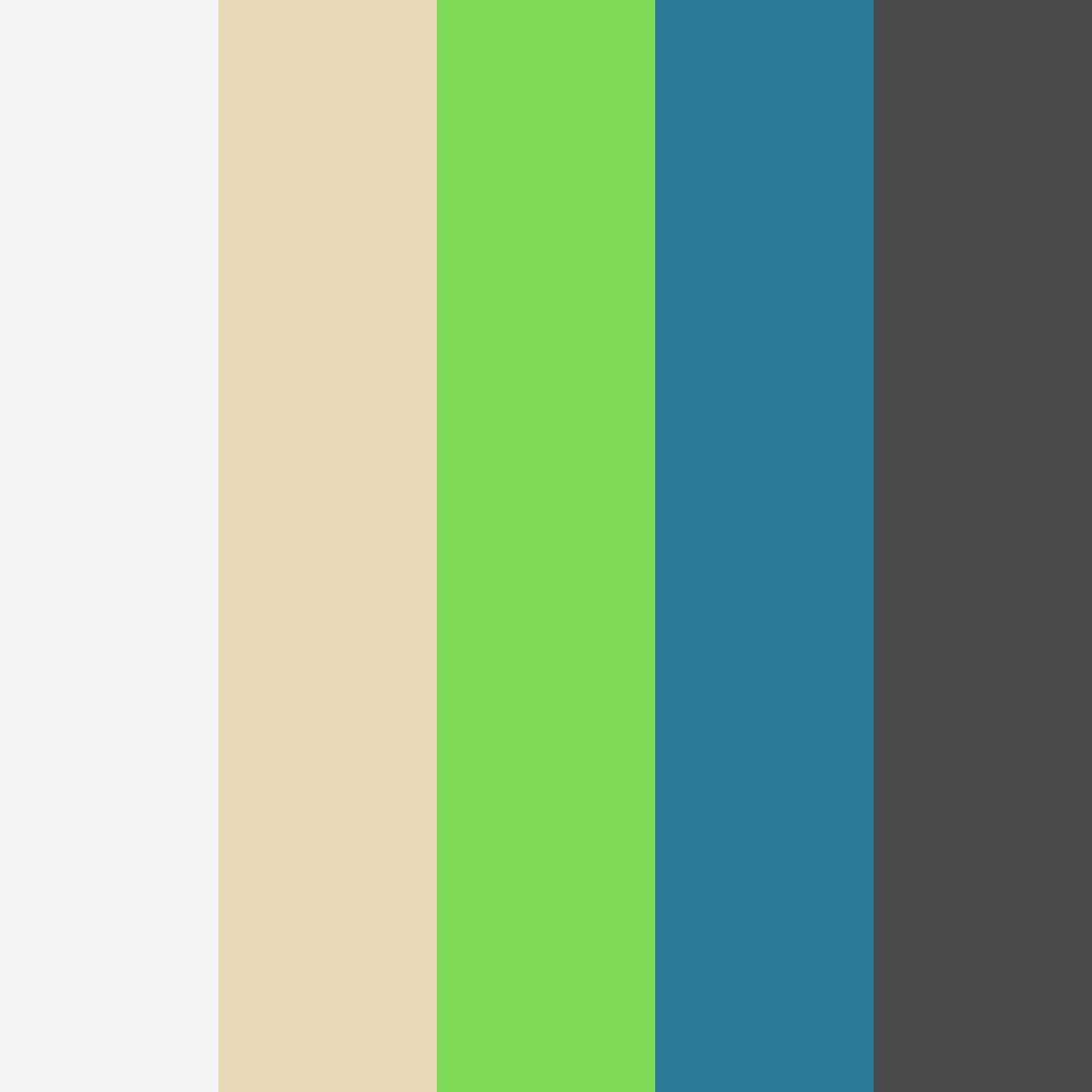 Download emerald blue color palette PNG image (square)