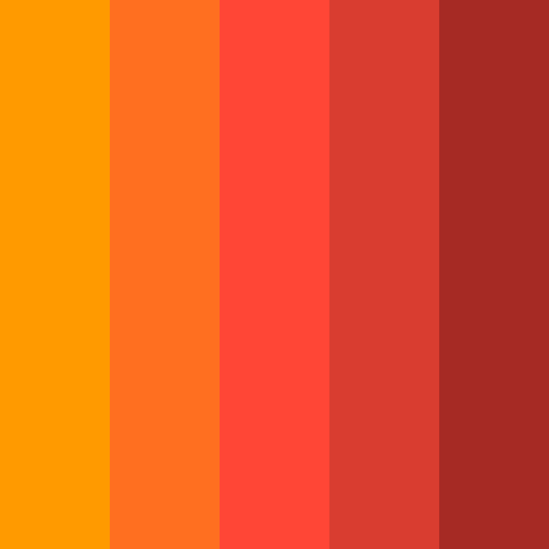 Download sunset sizzle color palette PNG image (square)