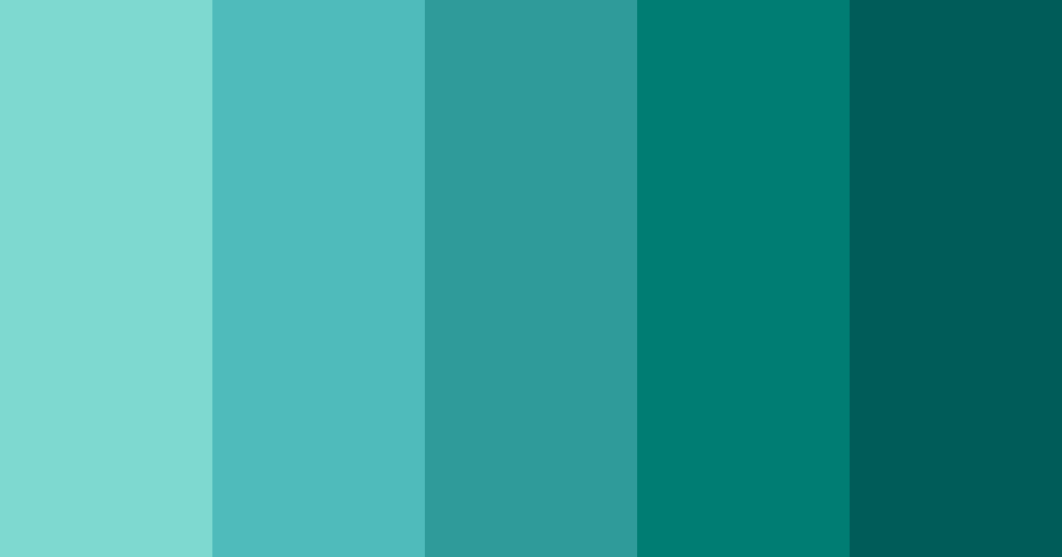 Download tropical serenity color palette PNG image (landscape)