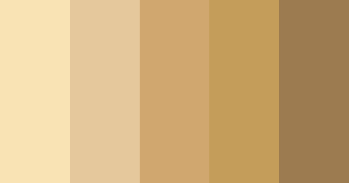 Download sandy beige color palette PNG image (landscape)