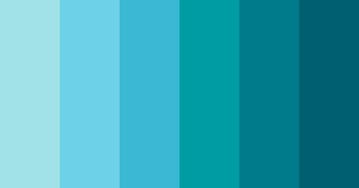 Download aqua serenade color palette PNG image (landscape)