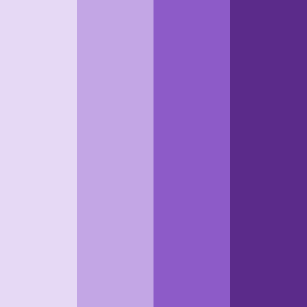 Download purple ombre color palette PNG image (square)