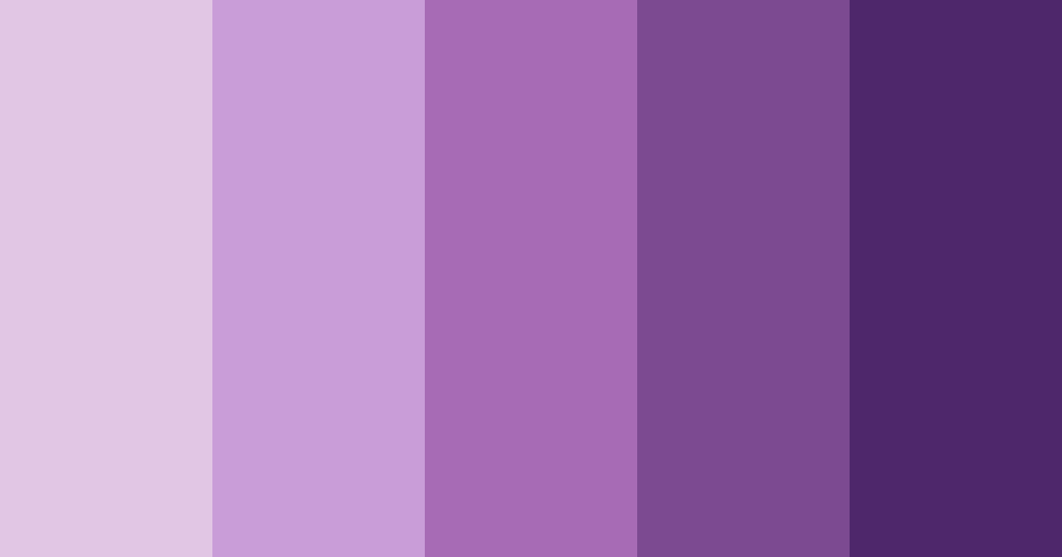 Download purple ombre color palette PNG image (landscape)