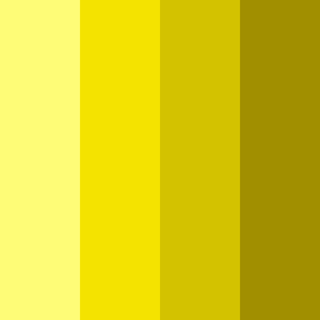 Download bright banana yellow color palette PNG image (square)