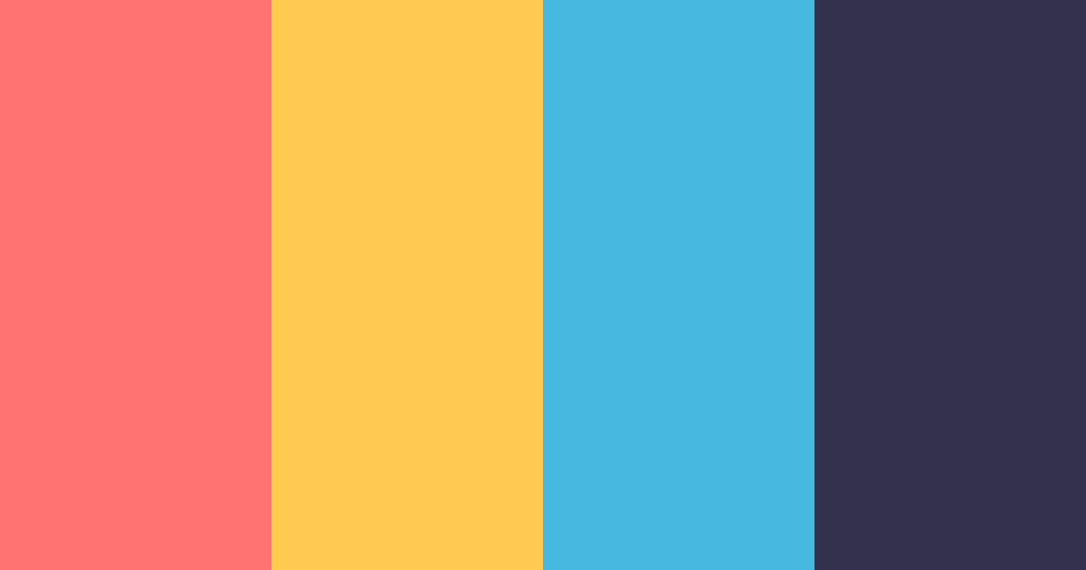 Download sunny citrus color palette PNG image (landscape)