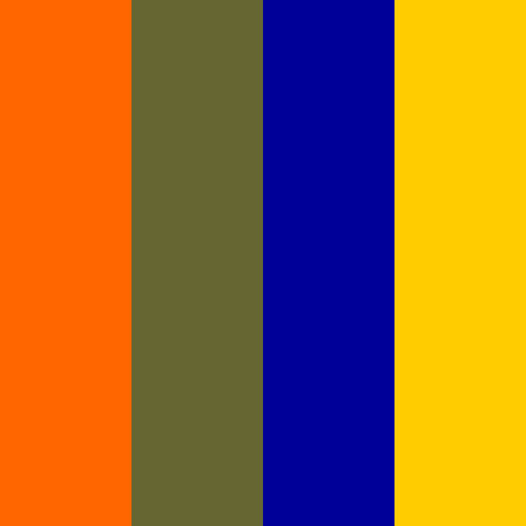 Download orange, taupe, navy, yellow color palette PNG image (square)