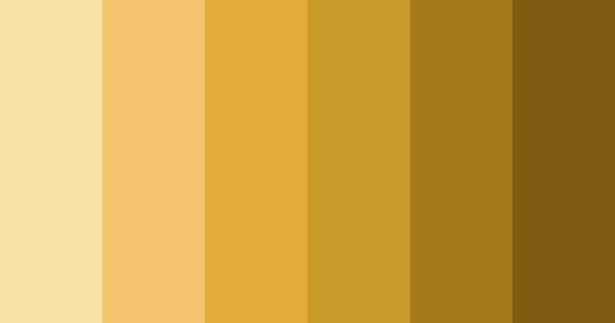 Download golden elegance color palette PNG image (landscape)