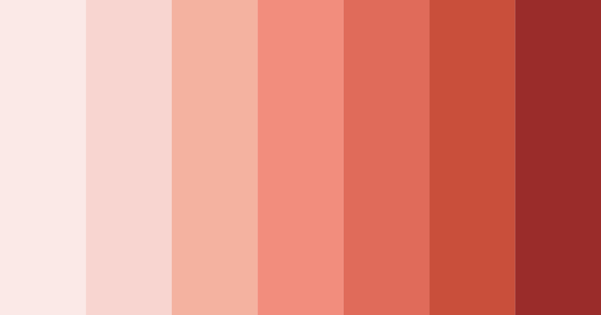 Download shades of red color palette PNG image (landscape)