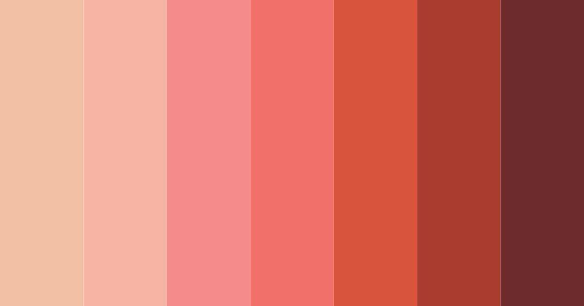 Download shades of red color palette PNG image (landscape)