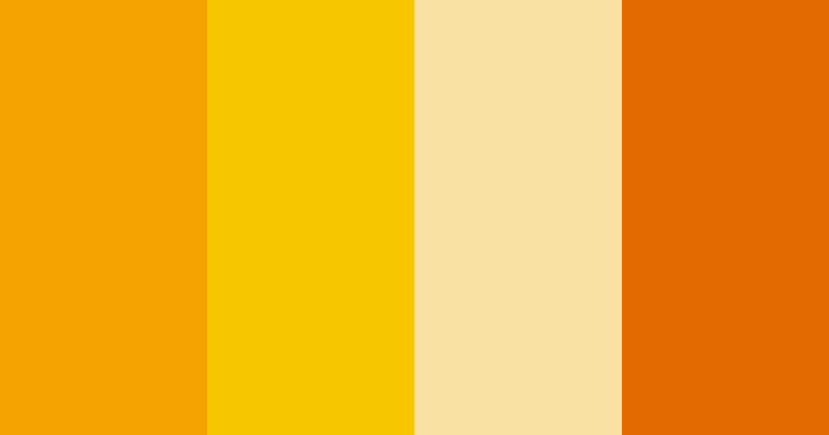 Download sunny pop fusion color palette PNG image (landscape)