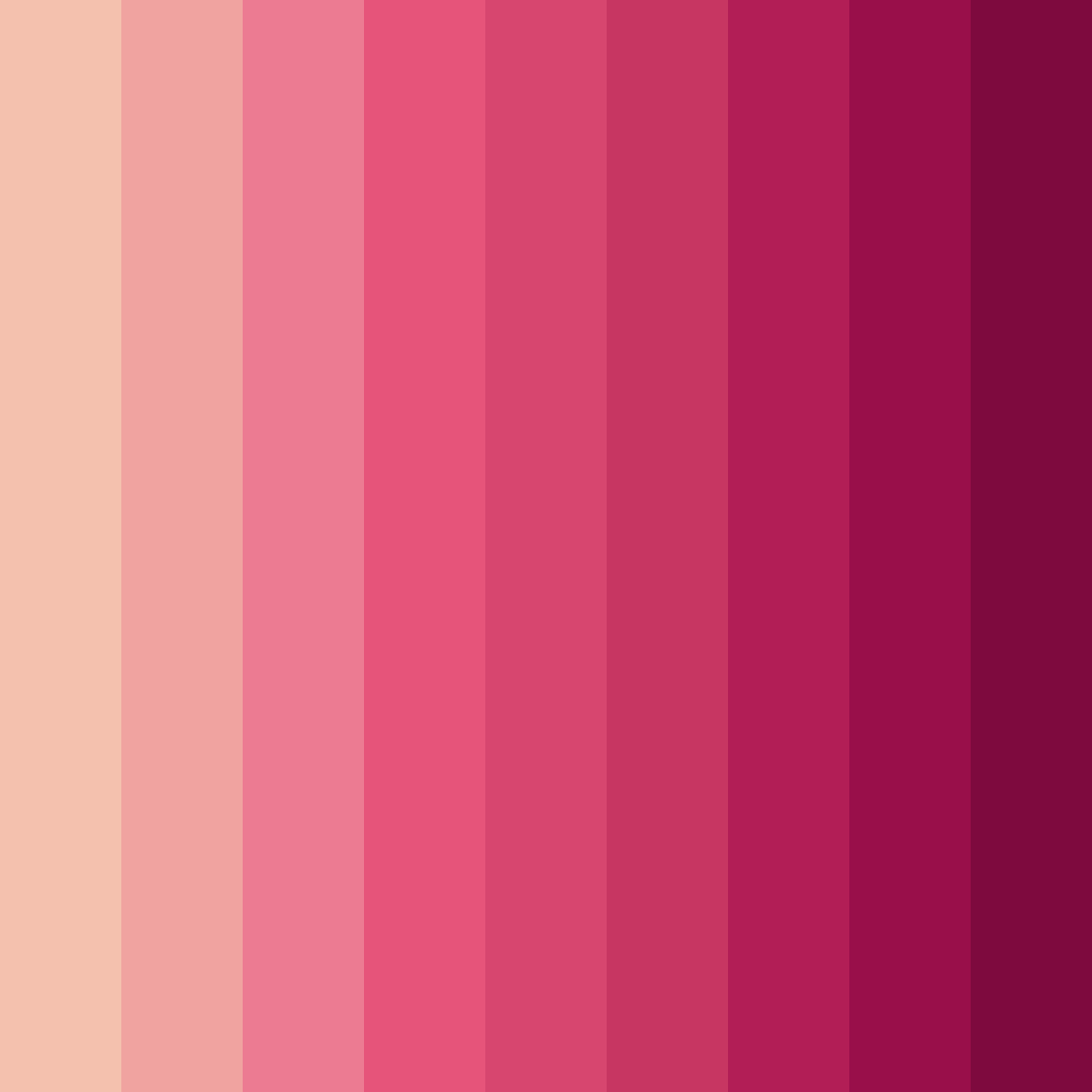 Download blushing petals & pinks color palette PNG image (square)