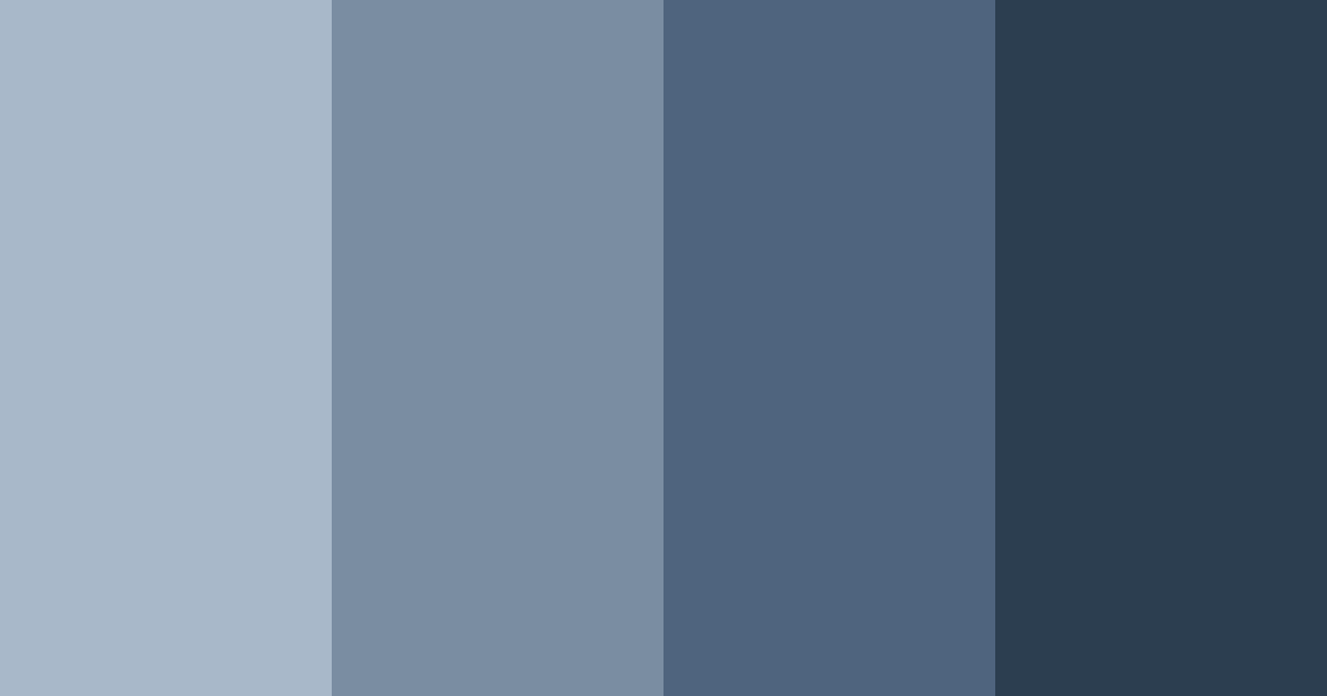 Download blue gray shades color palette PNG image (landscape)