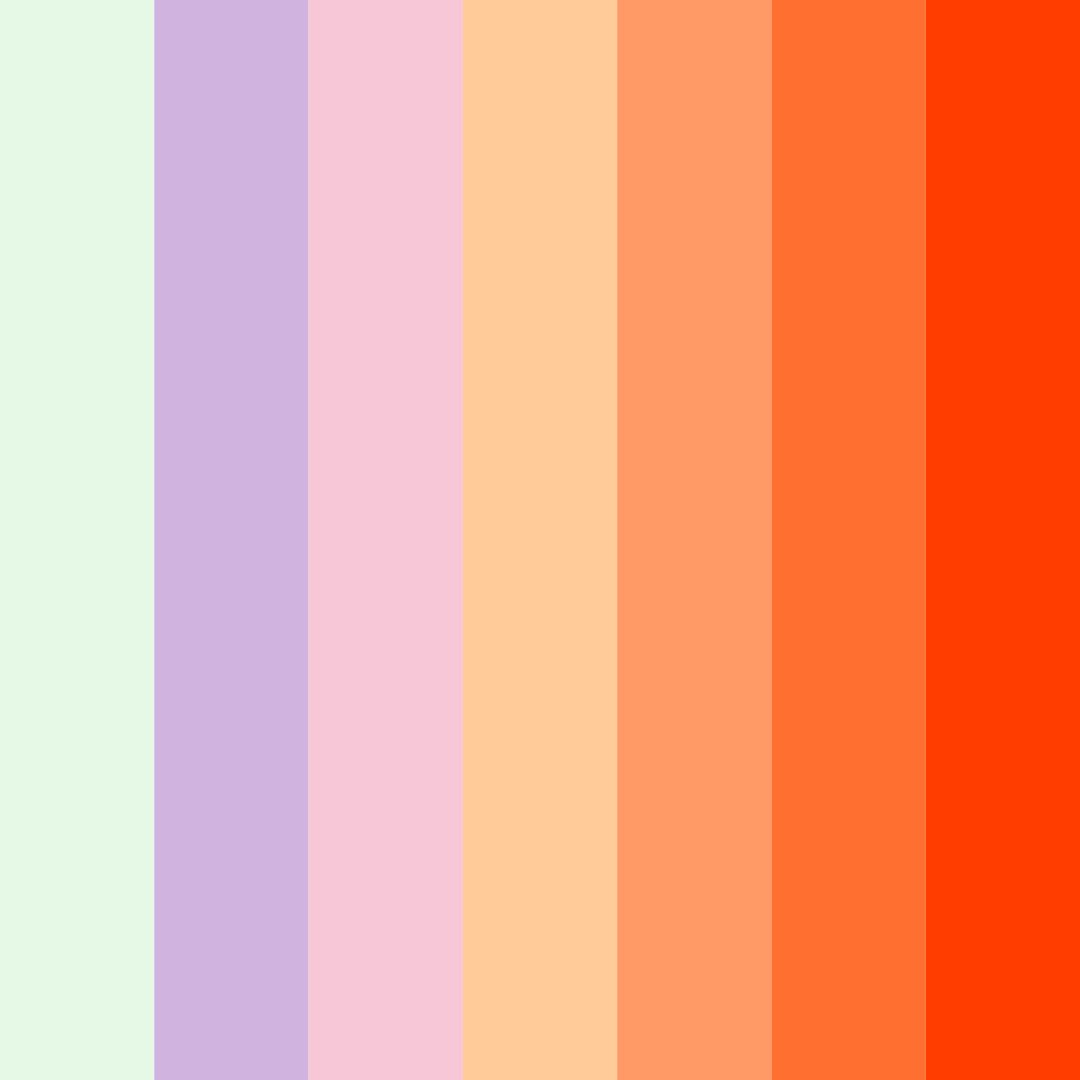 Download vibrant garden color palette PNG image (square)