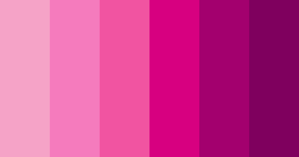 Download shades of pink color palette PNG image (landscape)