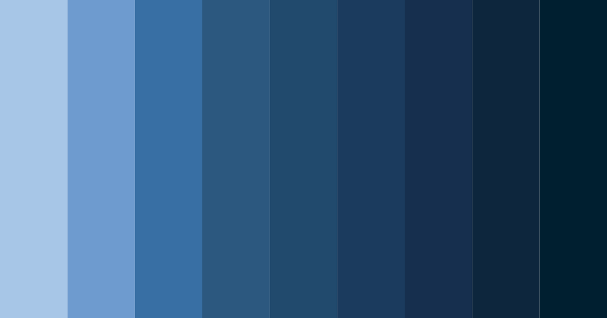 Download shades of navy color palette PNG image (landscape)