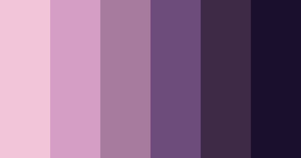 Download midnight blossoms color palette PNG image (landscape)
