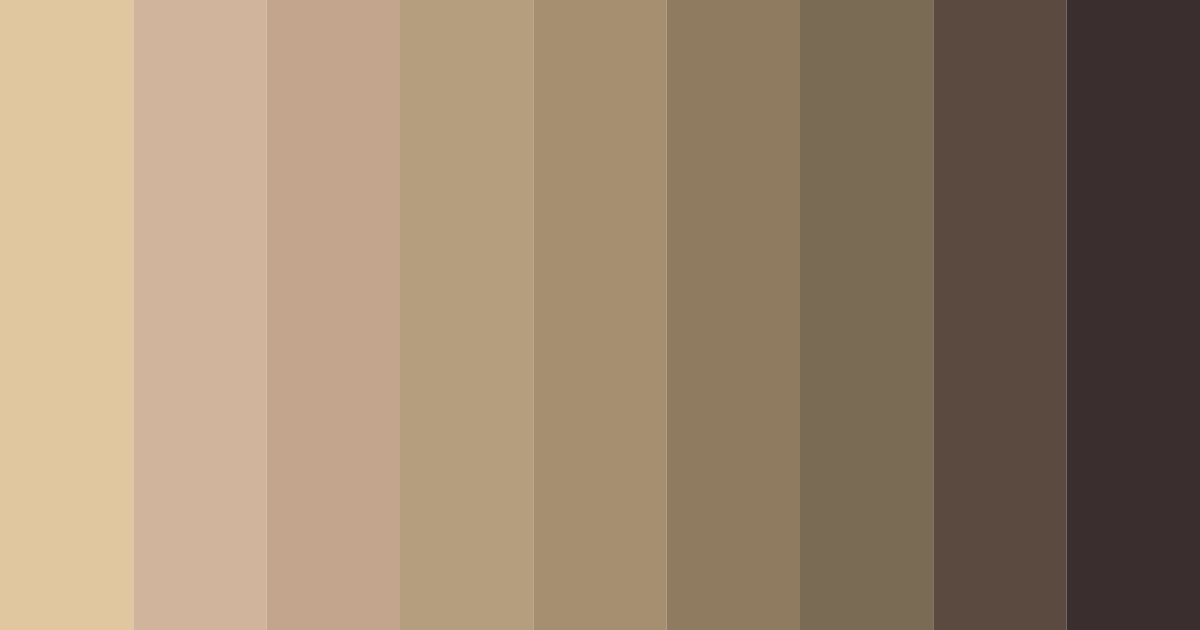 Download hazle brown color palette PNG image (landscape)