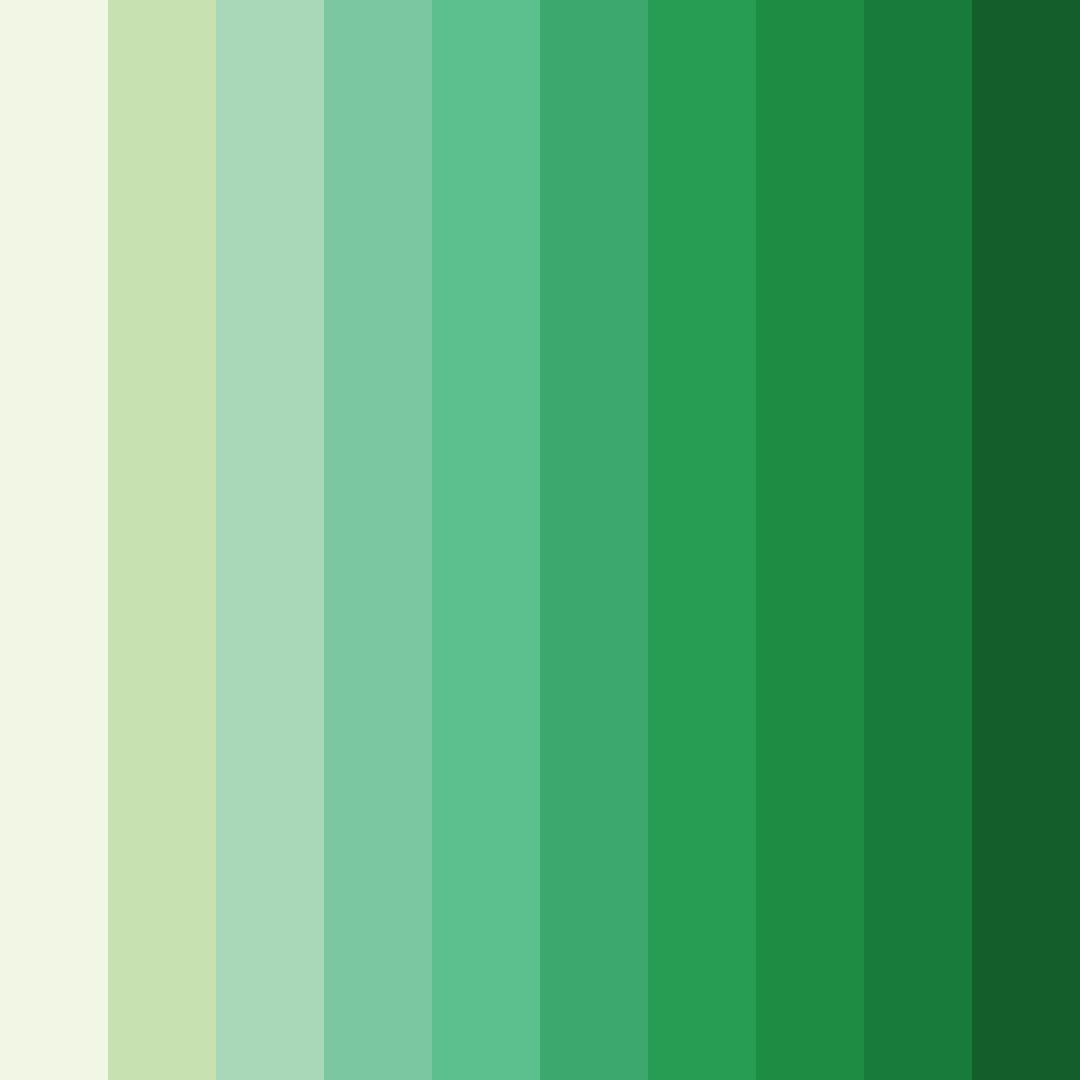 Download green herbs color palette PNG image (square)
