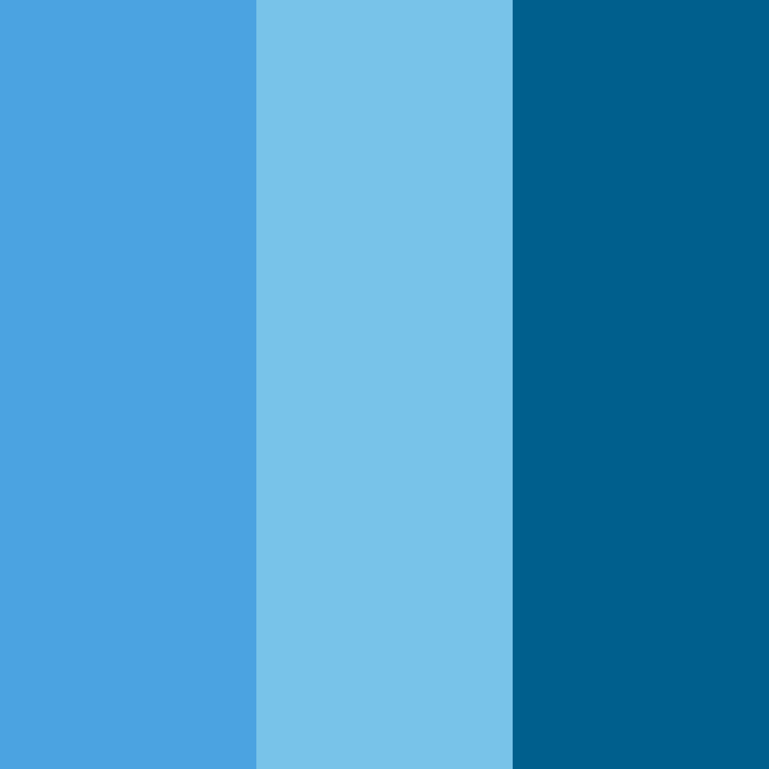 Download blue serenity color palette PNG image (square)