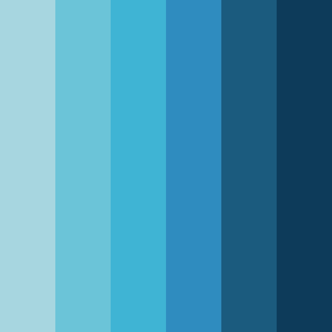 Download oceanic harmony color palette PNG image (square)