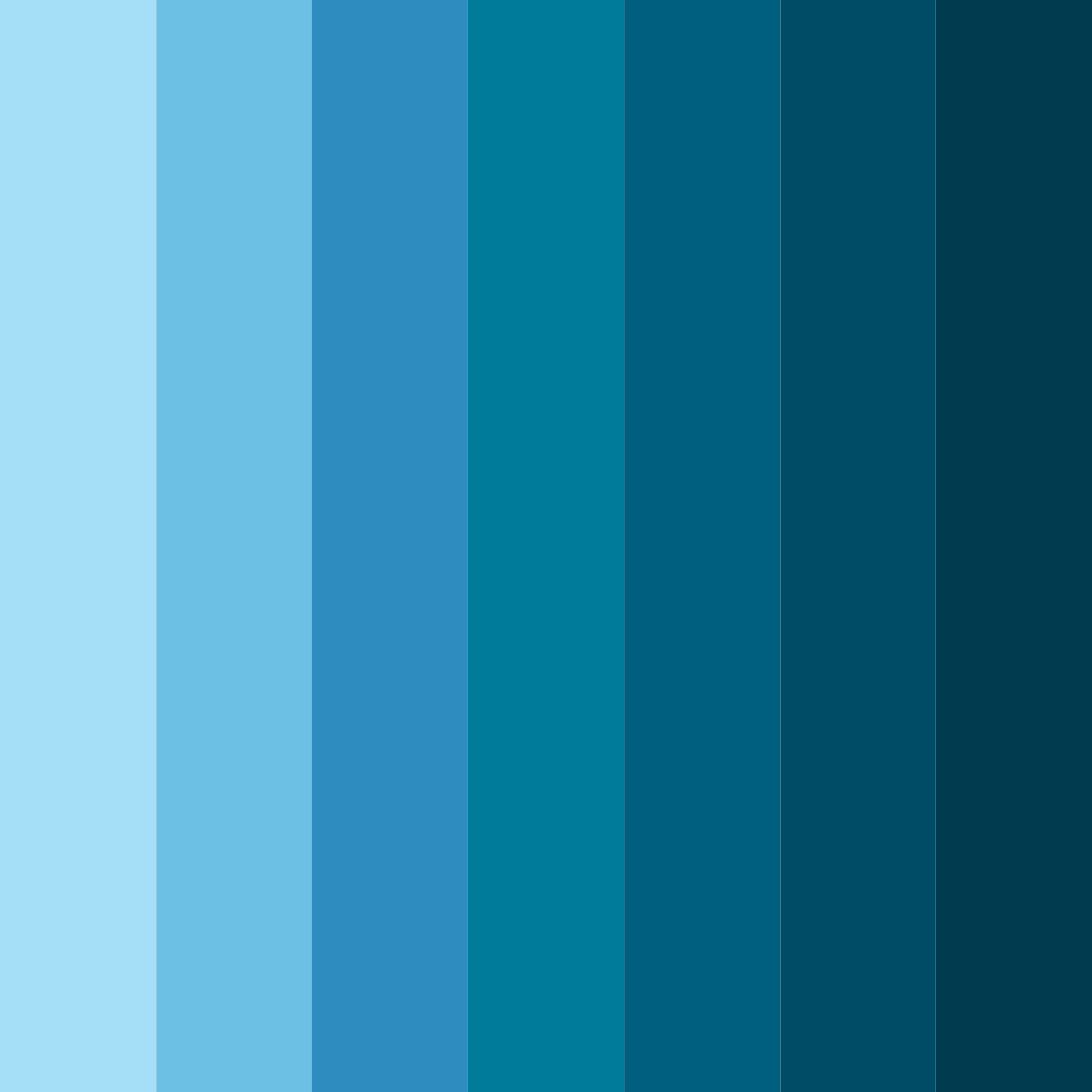 Download aqua odyssey color palette PNG image (square)