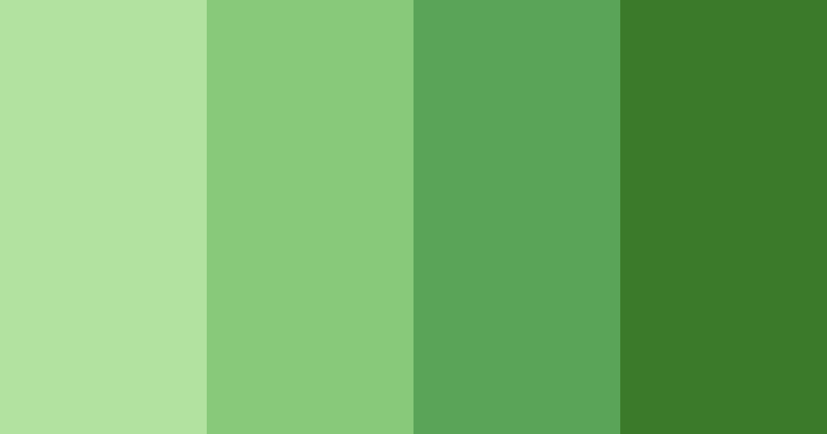 Download fresh verdant harmony color palette PNG image (landscape)