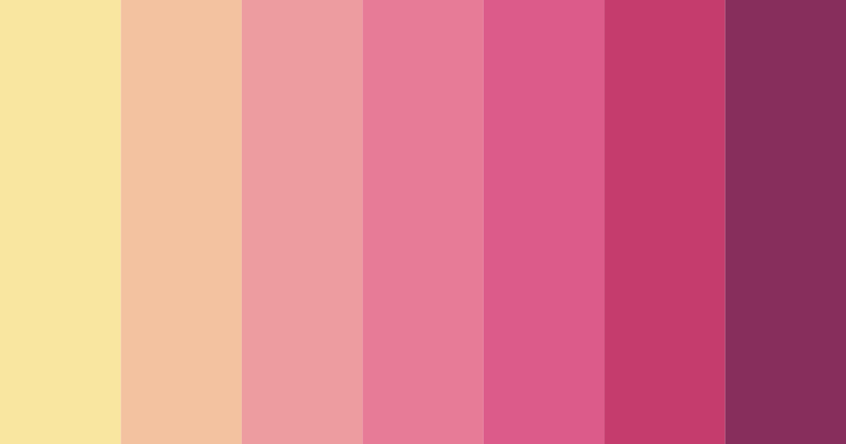 Download blossom sunset color palette PNG image (landscape)