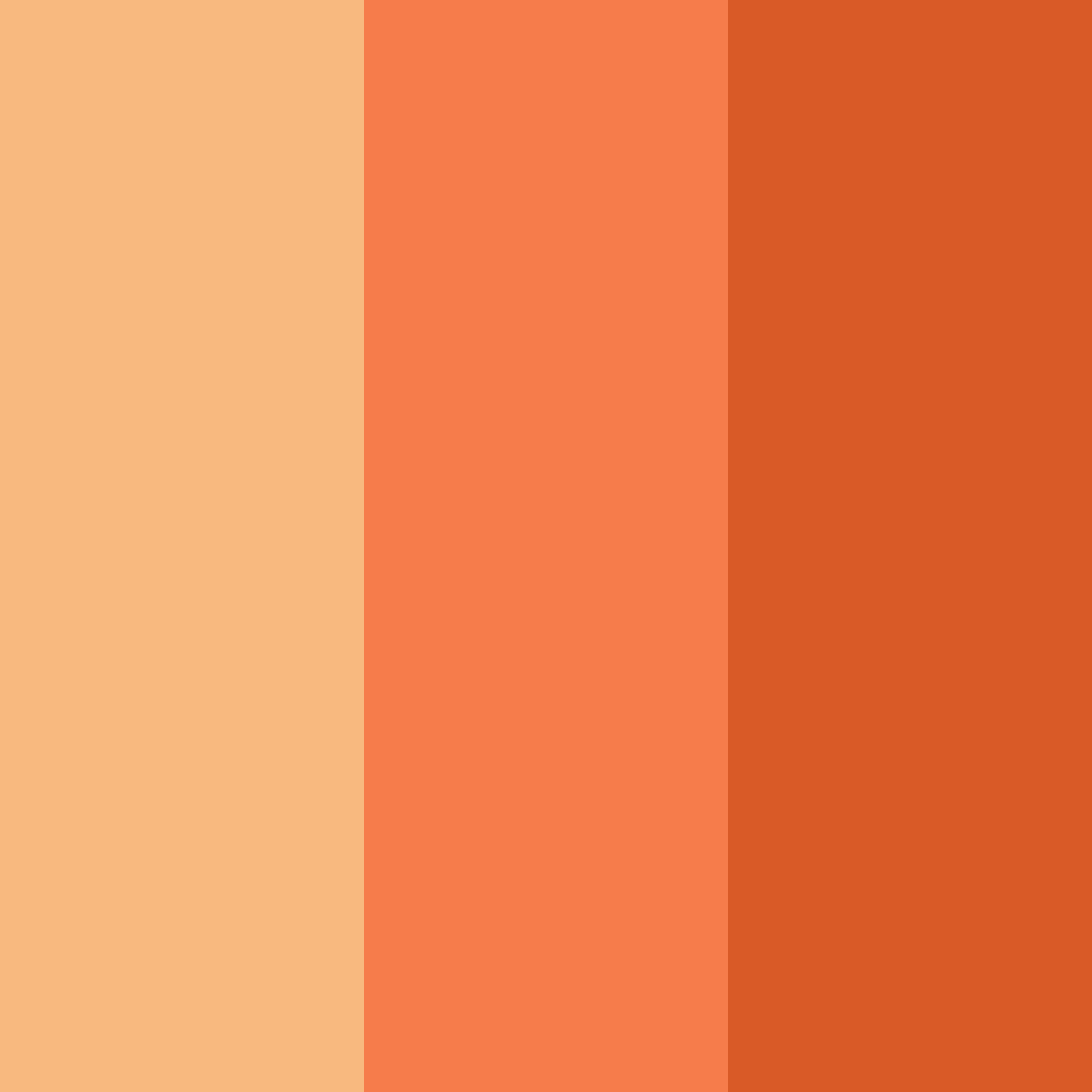 Download orange sunset color palette PNG image (square)