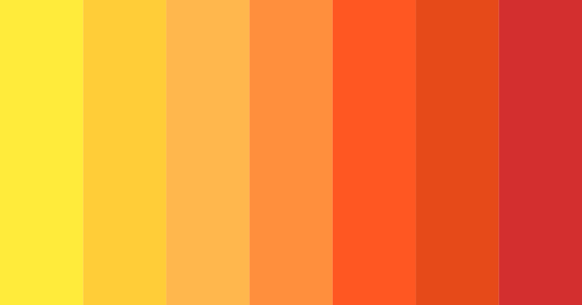 Sunset Ember Color Palette - ColorDrop