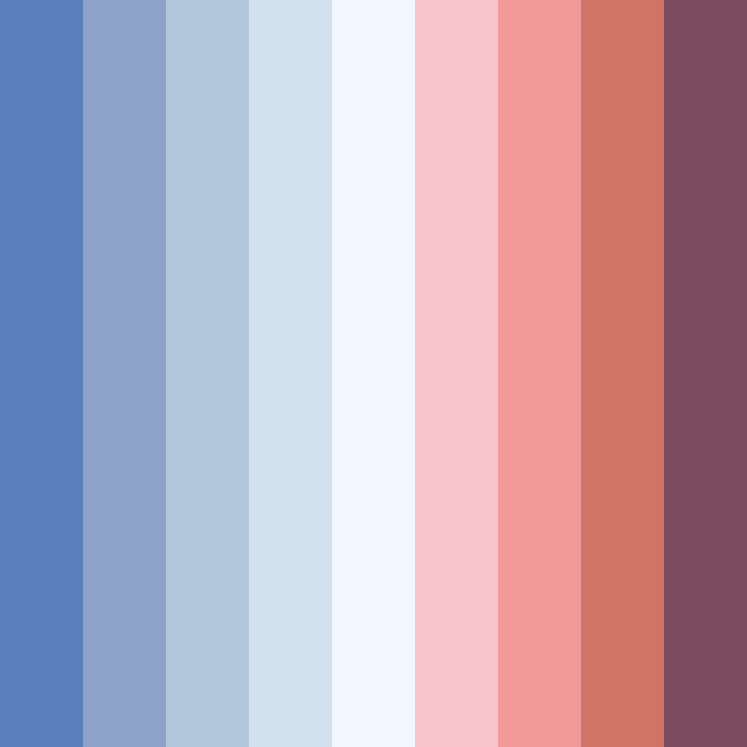 Download serene twilight color palette PNG image (square)