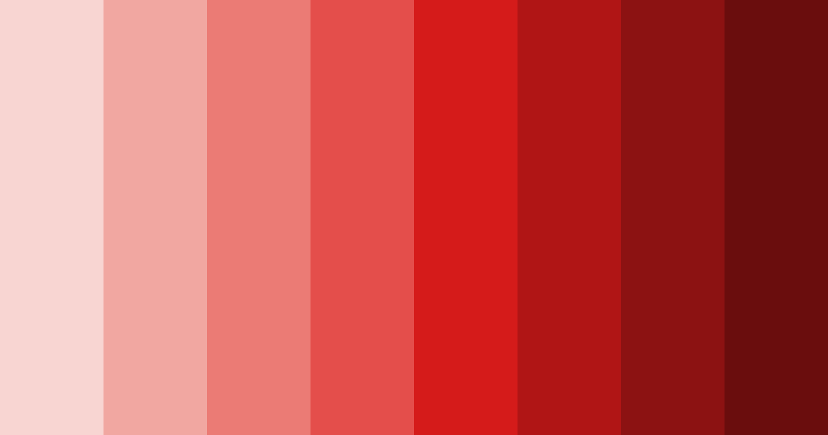 Download crimson shades color palette PNG image (landscape)