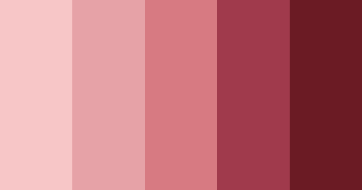 Download shades of red color palette PNG image (landscape)