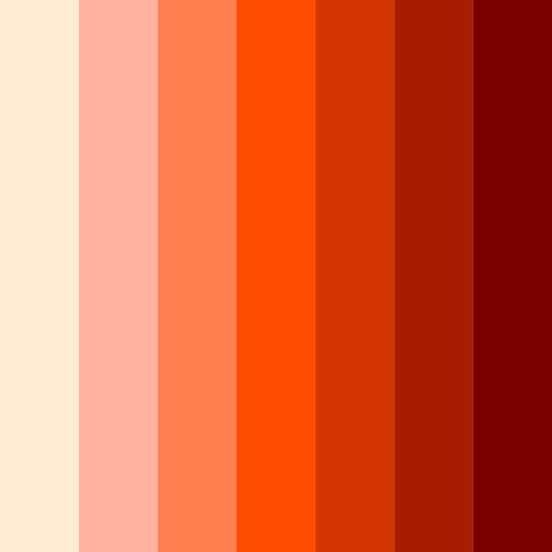 Download coral sunset color palette PNG image (square)