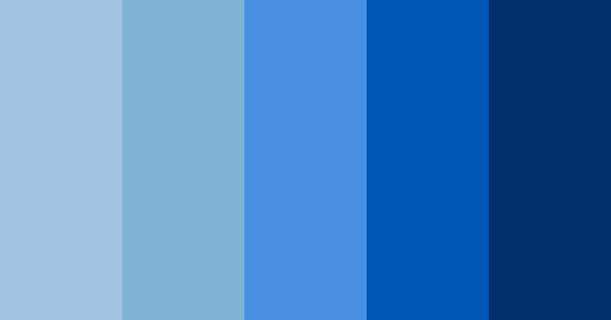 Download shades of blue color palette PNG image (landscape)